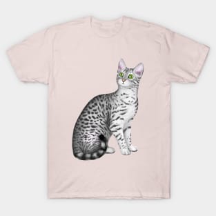 Egyptian Mau (Pink Background) T-Shirt